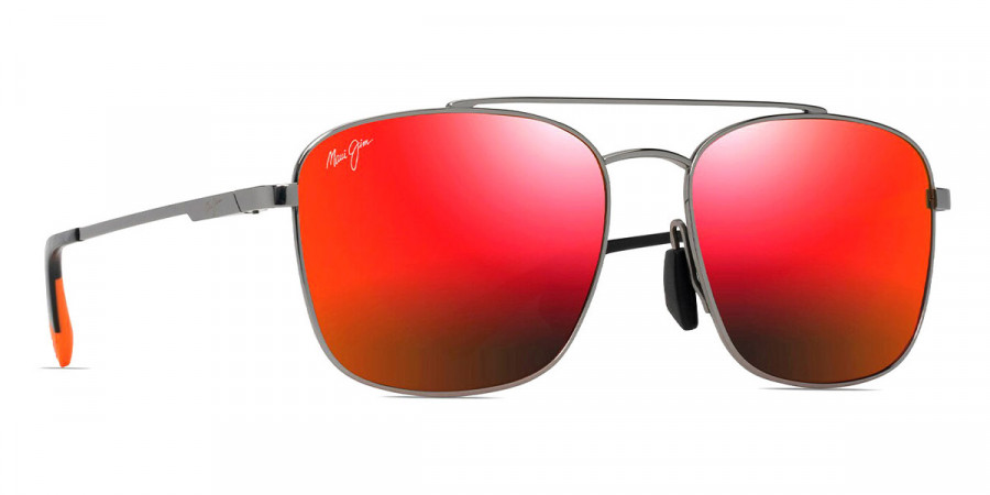 Color: Shiny Light Ruthenium (RM645-17) - Maui Jim MJIRM645-1758