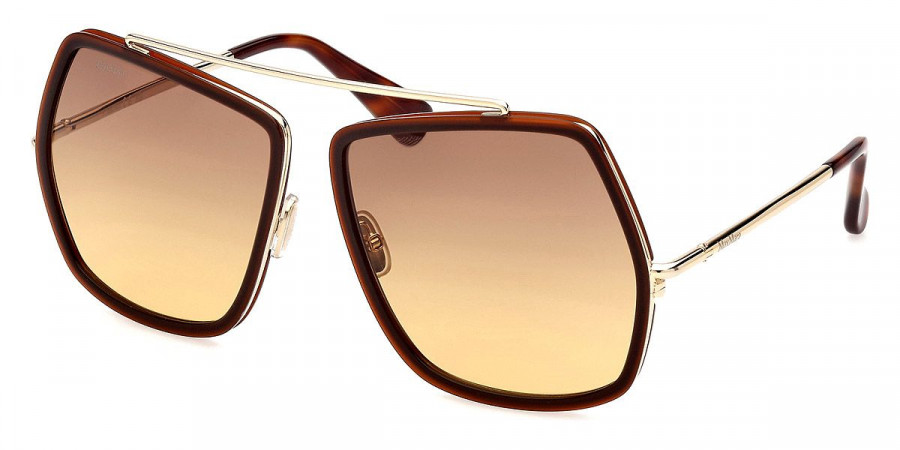 Color: Shiny Dark Brown/Shiny Pale Gold (48F) - Max Mara MM006048F64