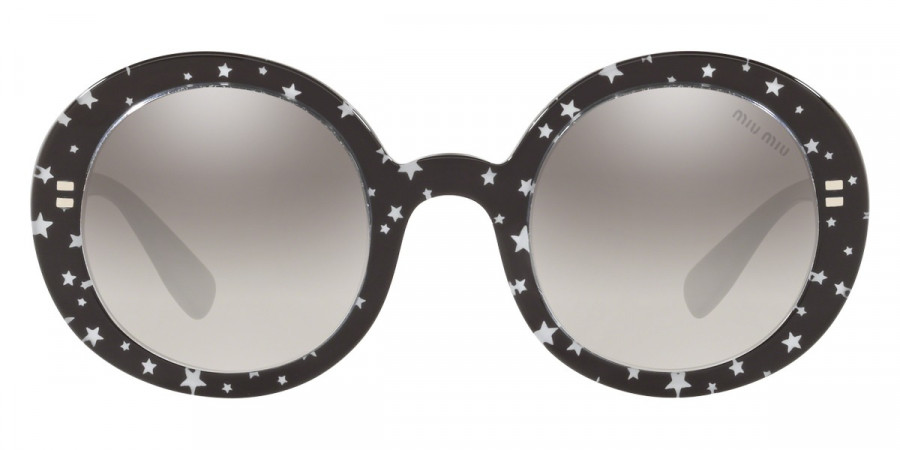 Miu Miu Core Collection MU 06US 1380A7 48 - Black/White Stars