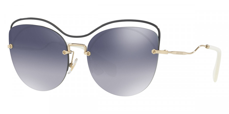 Color: Blue/Pale Gold (UE63A0) - Miu Miu MU50TSUE63A060