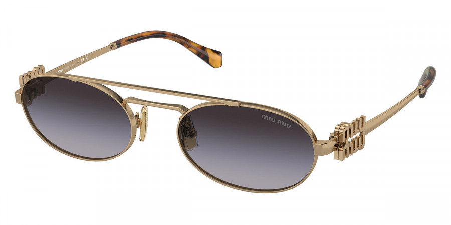 Miu Miu™ MU 54ZS 7OE5D1 53 - Antique Gold