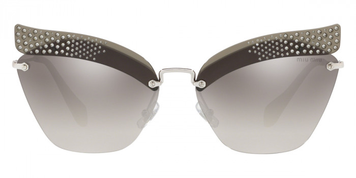 Miu Miu Special Project MU 56TS KJH5O0 63 Transparent Gray Sunglasses