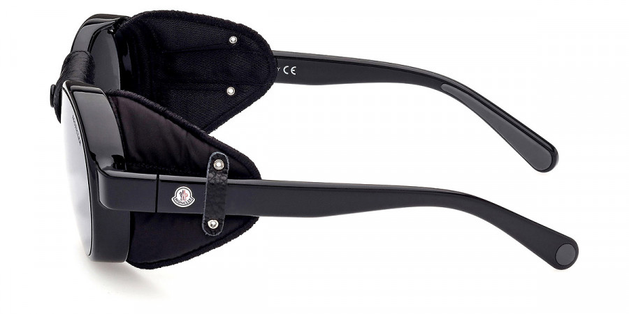 Color: Shiny Black with Black Leather Blinders (05D) - Moncler ML0205Steradian05D56