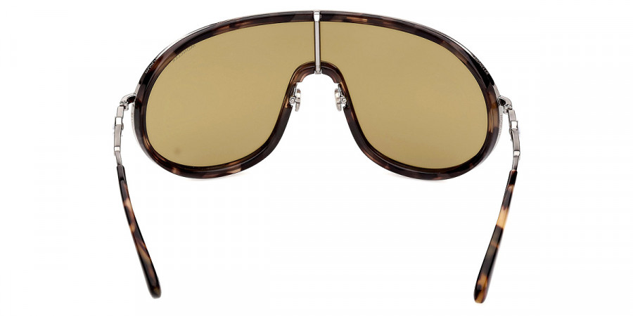 Color: Olive Havana/Light Ruthenium (55N) - Moncler ML0222Vangarde55N00