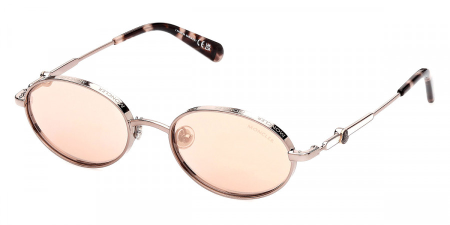 Color: Shiny Rose Bronze/Rose Havana (34U) - Moncler ML0224Tatou34U52