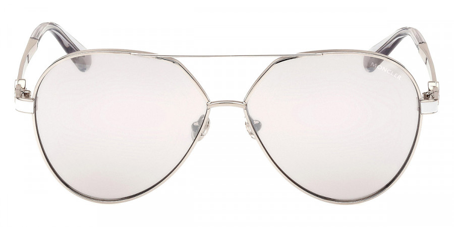 Moncler™ ML0263 Vizta 16C 59 - Matte Optical White/Silver