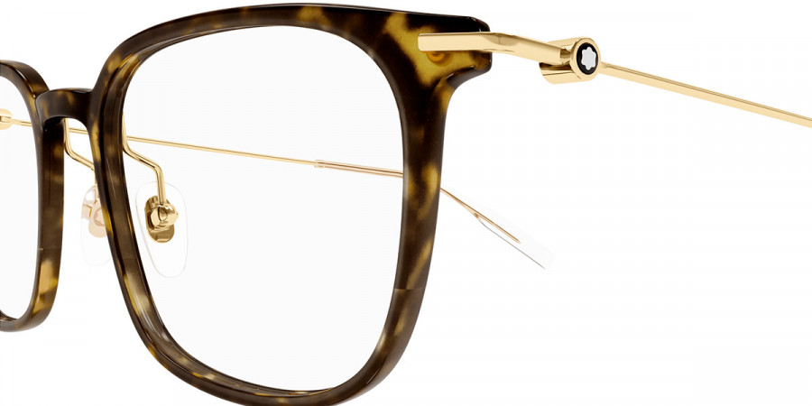 Color: Havana/Gold (007) - Montblanc MB0100O00752