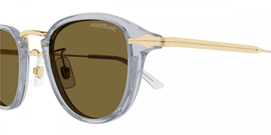 Color: Gray/Gold (003) - Montblanc MB0336S00348