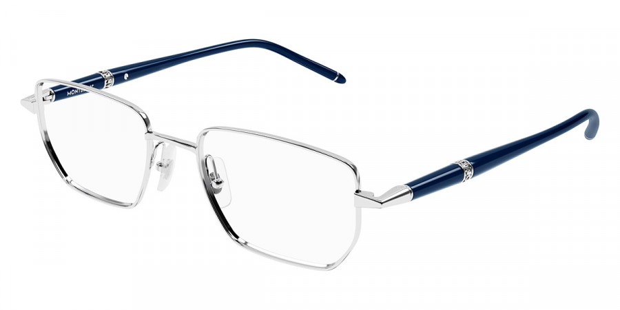 Color: Silver/Blue (005) - Montblanc MB0347O00554