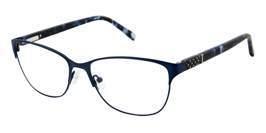 Nicole Miller™ Columbus YourFit Titanium c01 55 - Matte Navy