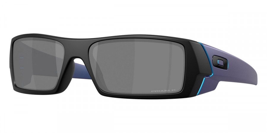 Oakley™ Gascan OO9014 9014D0 60 - Matte Black/Matte Cyan/Blue Colorshift