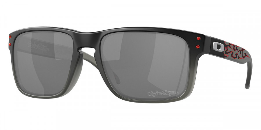 Oakley™ Holbrook OO9102 9102Z0 55 - Troy Lee Designs Black Fade/Black