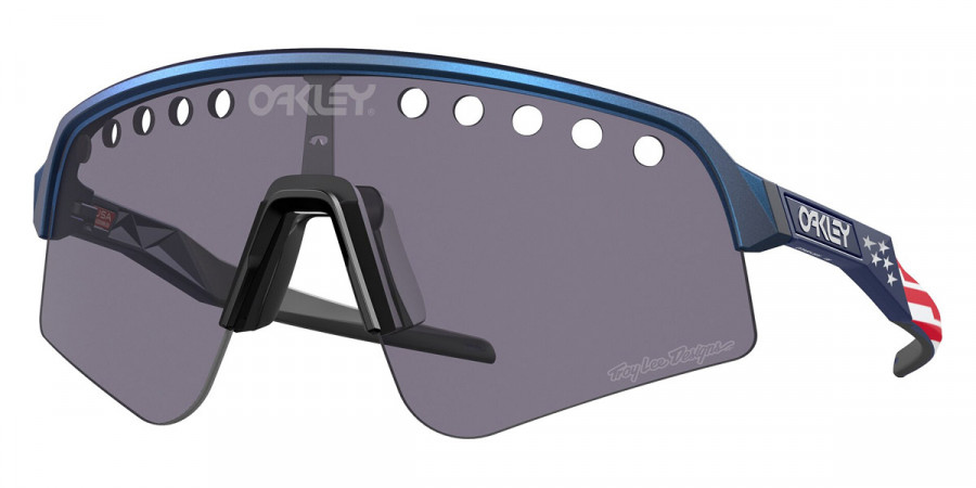 Oakley™ Sutro Lite Sweep OO9465 946528 139 - Troy Lee Designs Blue Colorshift/TLD Navy USA Flag