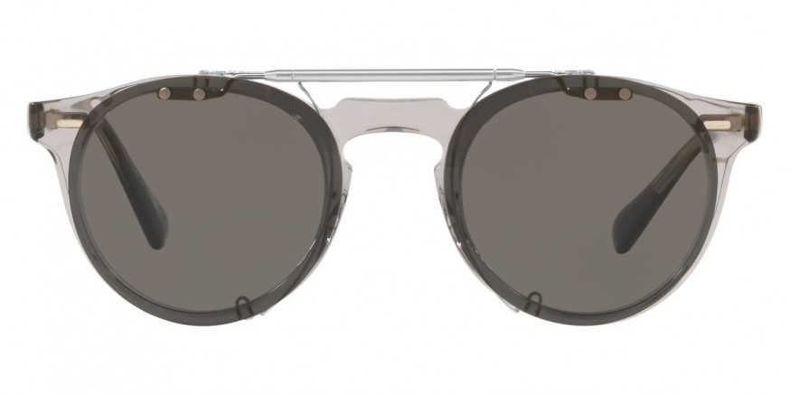 Oliver Peoples™ Gregory Peck Clip-On OV5186C 5036 45 Silver Sunglasses
