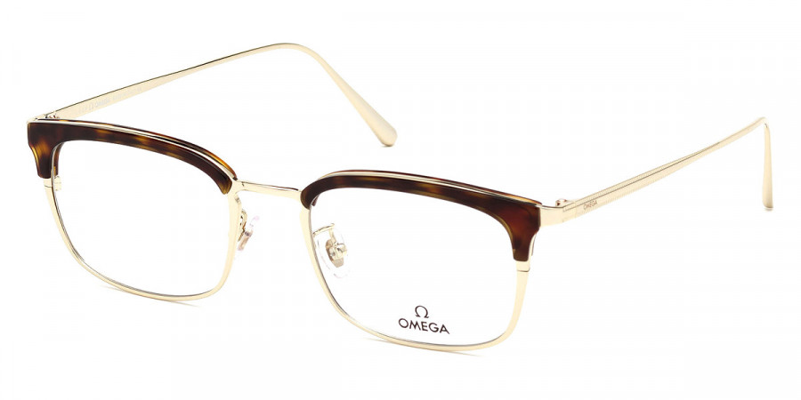 Color: Shiny Pale Gold/Shiny Dark Havana (052) - Omega OM5010-H05251