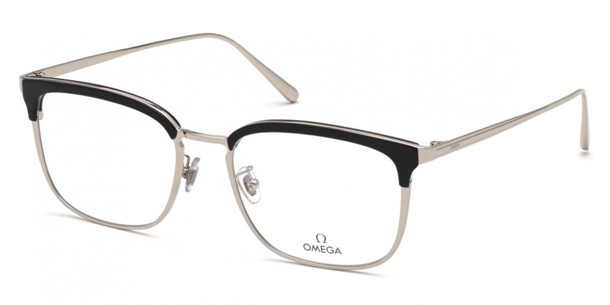 Omega™ OM5018-H 001 55 Shiny Black Eyeglasses