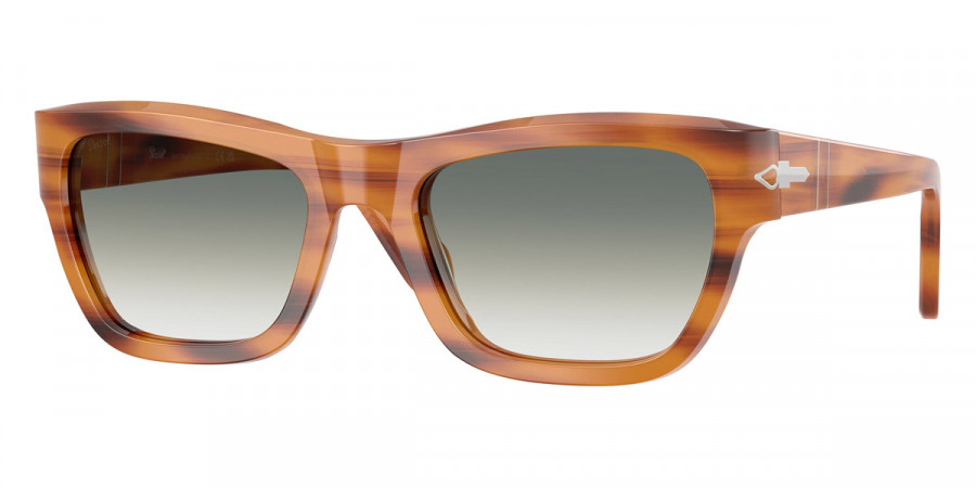 Persol™ PO0091S 960/3A 53 - Striped Brown