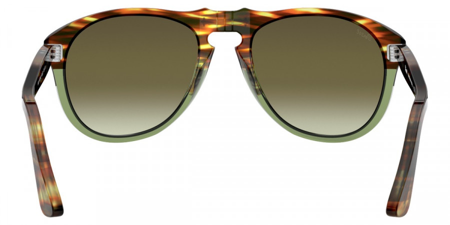 Color: Striped Brown/Transparent Green (1122A6) - Persol PO06491122A654