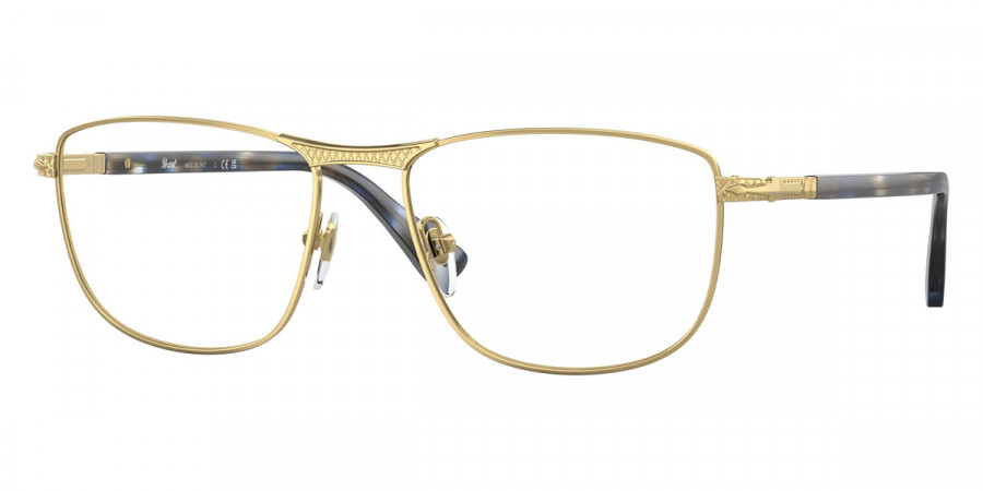 Persol™ PO1001V 515 53 - Gold/Striped Blue-Gray