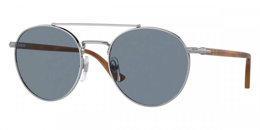 Persol™ PO1011S 518/56 52 - Silver/Striped Brown