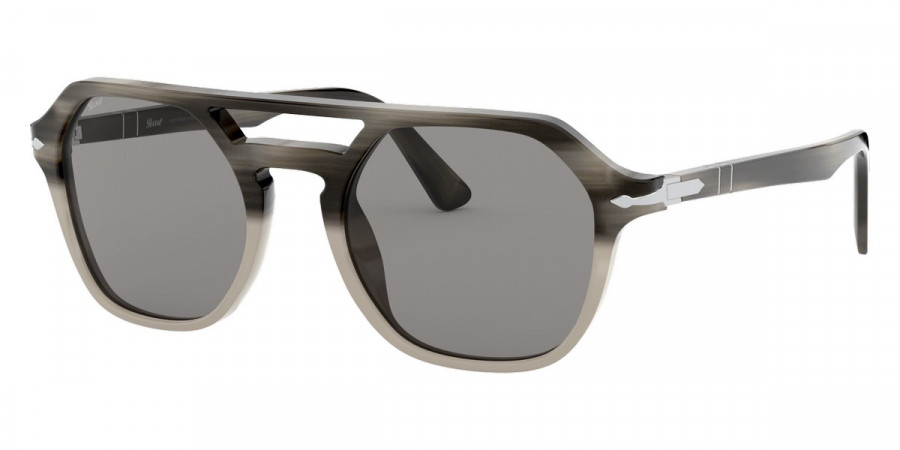 Color: Striped Gray Gradient Opaline Beige (1065R5) - Persol PO3206S1065R554