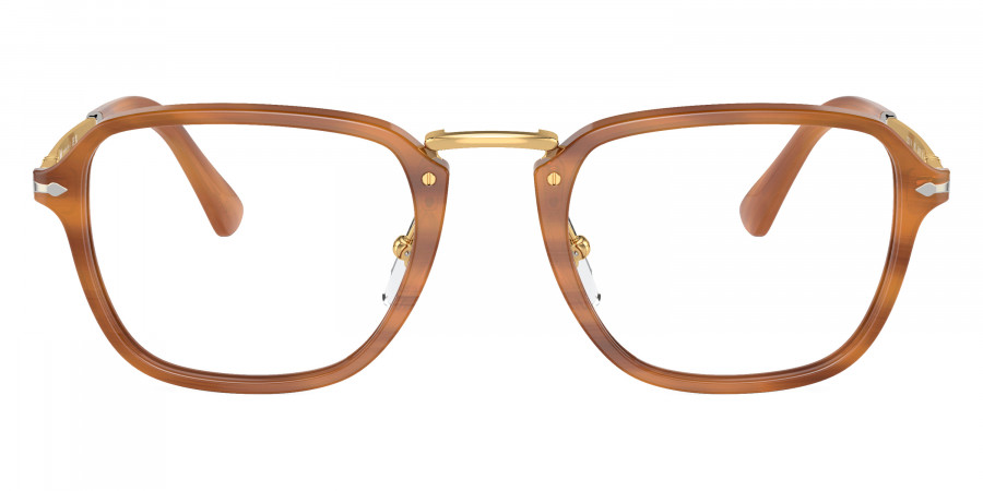 Persol™ PO3331V 960 52 - Striped Brown/Gold