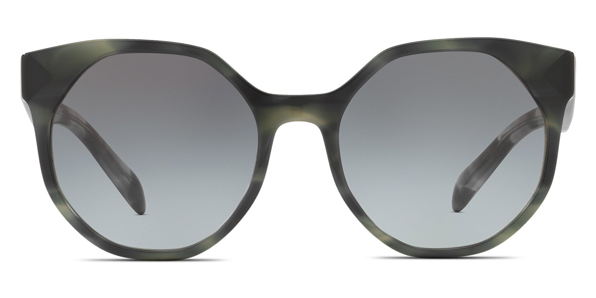 Prada PR 11TS USI3M1 55 Striped Gray Sunglasses