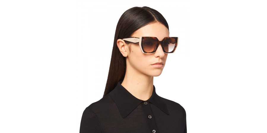 Color: Black/Medium Tortoise (3890A7) - Prada PR15WS3890A754