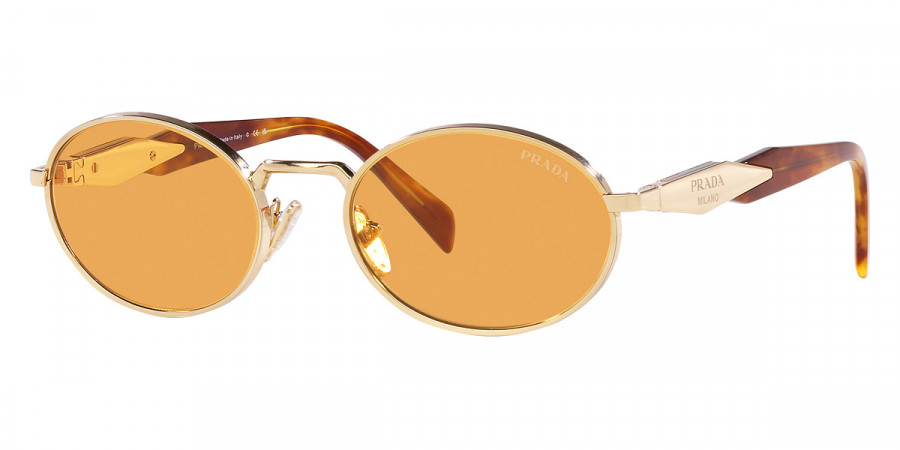 Color: Pale Gold and Light Tortoise (ZVN02Z) - Prada PR65ZSZVN02Z55