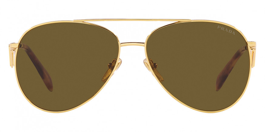 Prada PR52TS 5AK4L0 Gold Aviator Sunglasses