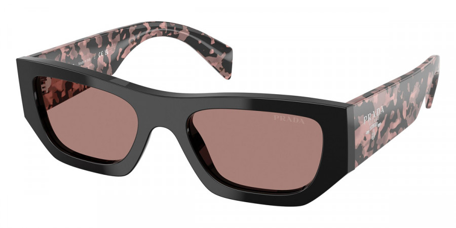 Prada PR A01S 13P60B 53 - Black/Pink Tortoise