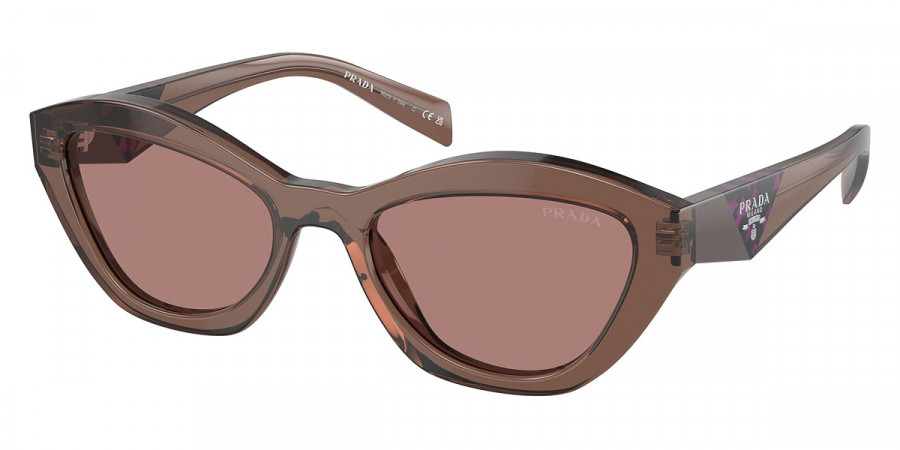 Prada PR A02S 17O60B 52 - Brown Transparent/Brown