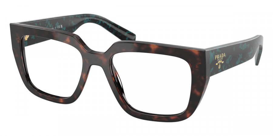 Prada PR A03V 18Z1O1 50 - Root Tortoise/Teal Tortoise