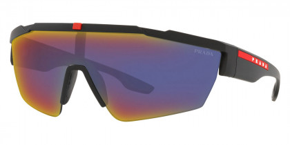 Prada™ Impavid PS 03XS DG008F 44 Black Rubber Sunglasses