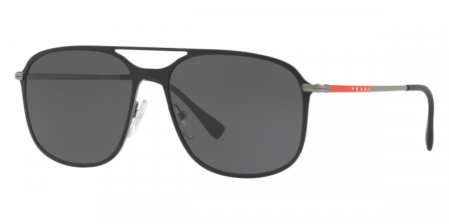 Color: Black Rubber/Gunmetal Rubber (DG05S0) - Prada PS53TSDG05S056