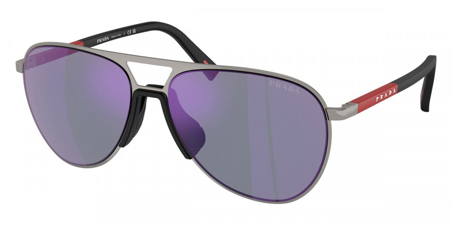 Color: Gunmetal/Black Rubbered (5AV10J) - Prada Linea Rossa PS53ZS5AV10J59