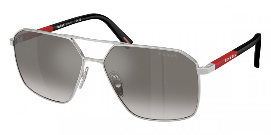 Prada PS A50S 1BC02M 60 - Silver/Black Rubber