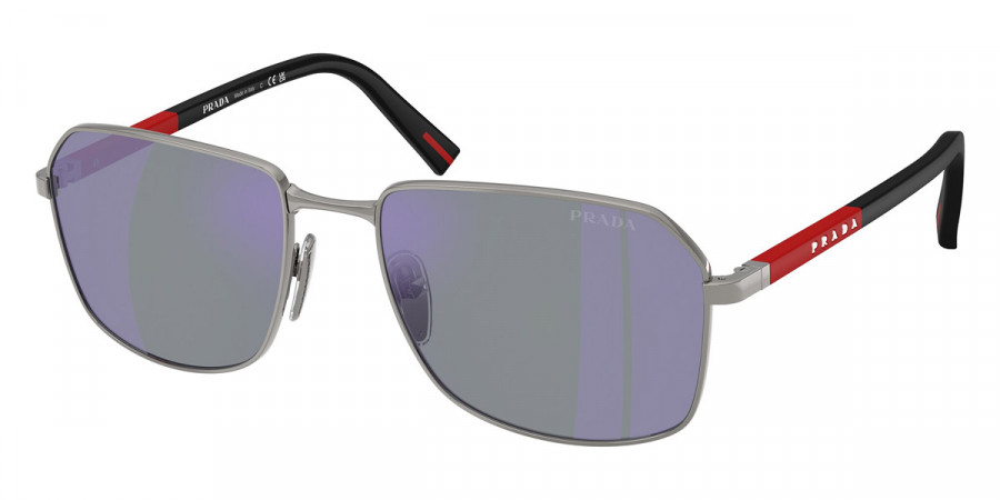 Prada Linea Rossa PS A51S 5AV10J 57 - Gunmetal/Black Rubbered