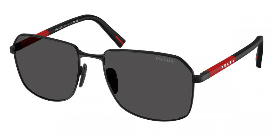 Prada Linea Rossa PS A51S 1BO06F 57 - Matte Black/Black Rubbered