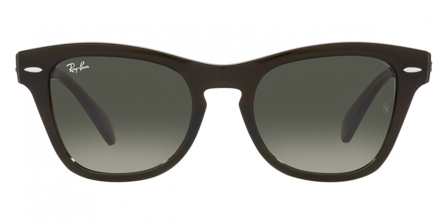 Ray-Ban™ RB0707S 664271 50 Transparent Olive Green Sunglasses