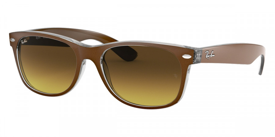 Color: Top Brushed Brown on Transparent (614585) - Ray-Ban RB213261458555