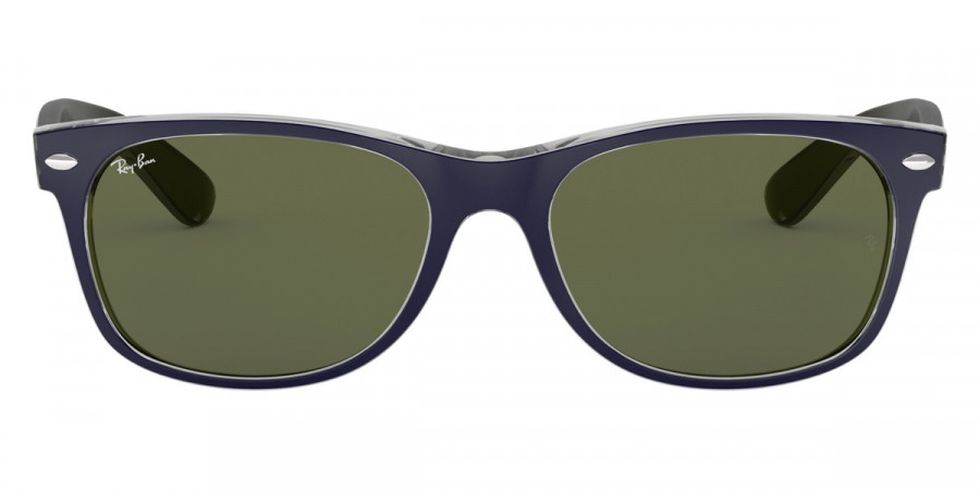 Ray-Ban™ New Wayfarer RB2132 6188 55 - Matte Blue On Military Green