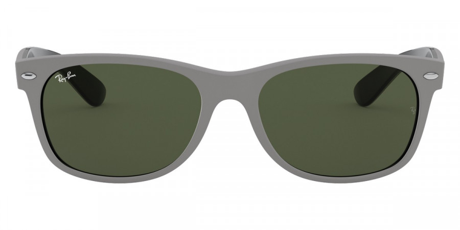 Ray-Ban™ New Wayfarer RB2132 646431 52 - Top Rubber Gray on Shiny Black