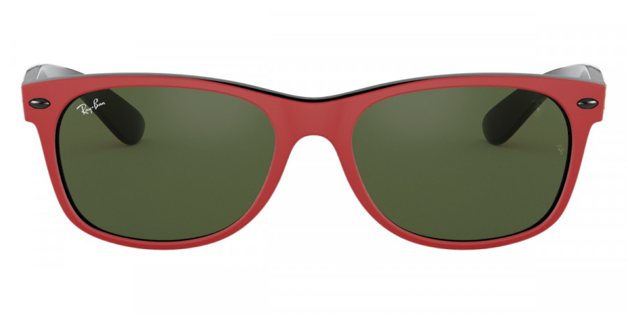 Ray-Ban™ New Wayfarer RB2132M F63931 55 - Matte Red On Black