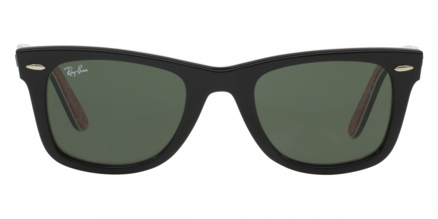 Ray-Ban™ Wayfarer RB2140 1016 50 - Black on Red Texture