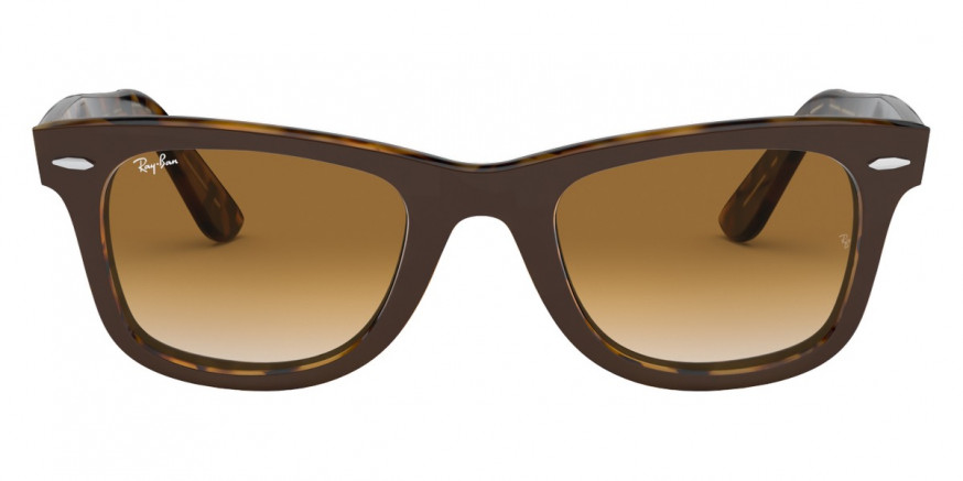 Ray-Ban™ Wayfarer RB2140F 127651 54 - Top Brown on Yellow Havana