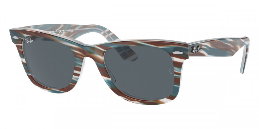 Ray-Ban™ Wayfarer RB2140F 1407R5 52 - Photo Striped Light Blue