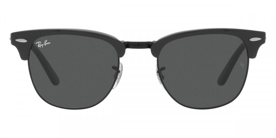 Ray-Ban™ Clubmaster Folding RB2176 1367B1 51 - Gray on Black