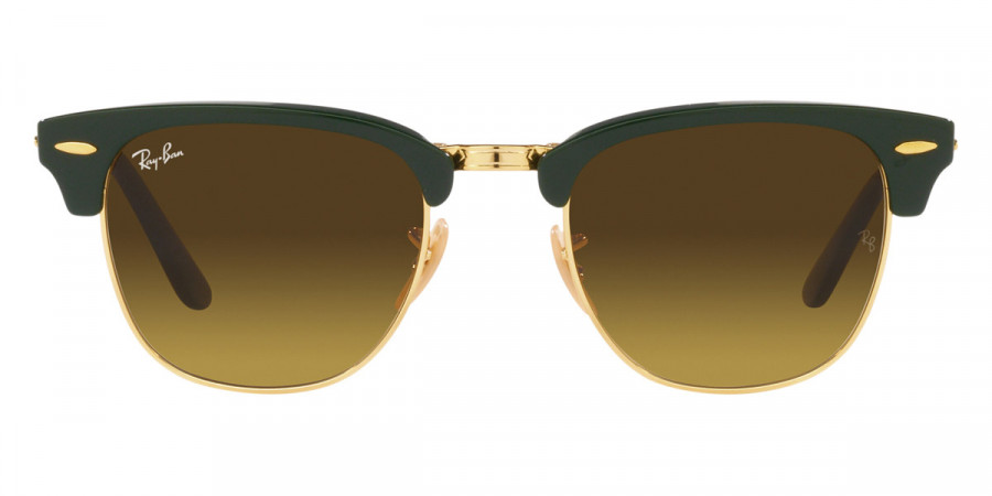 Ray-Ban™ Clubmaster Folding RB2176 136885 51 - Green on Arista