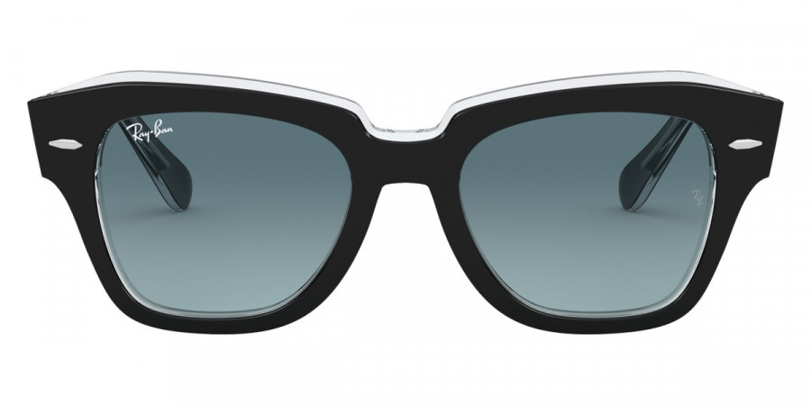 Ray-Ban™ State Street RB2186 12943M 49 - Black On Transparent